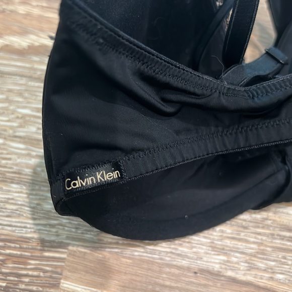 Calvin Klein black push-up bra with lace detail trim women’s 32d - Picture 3 of 5